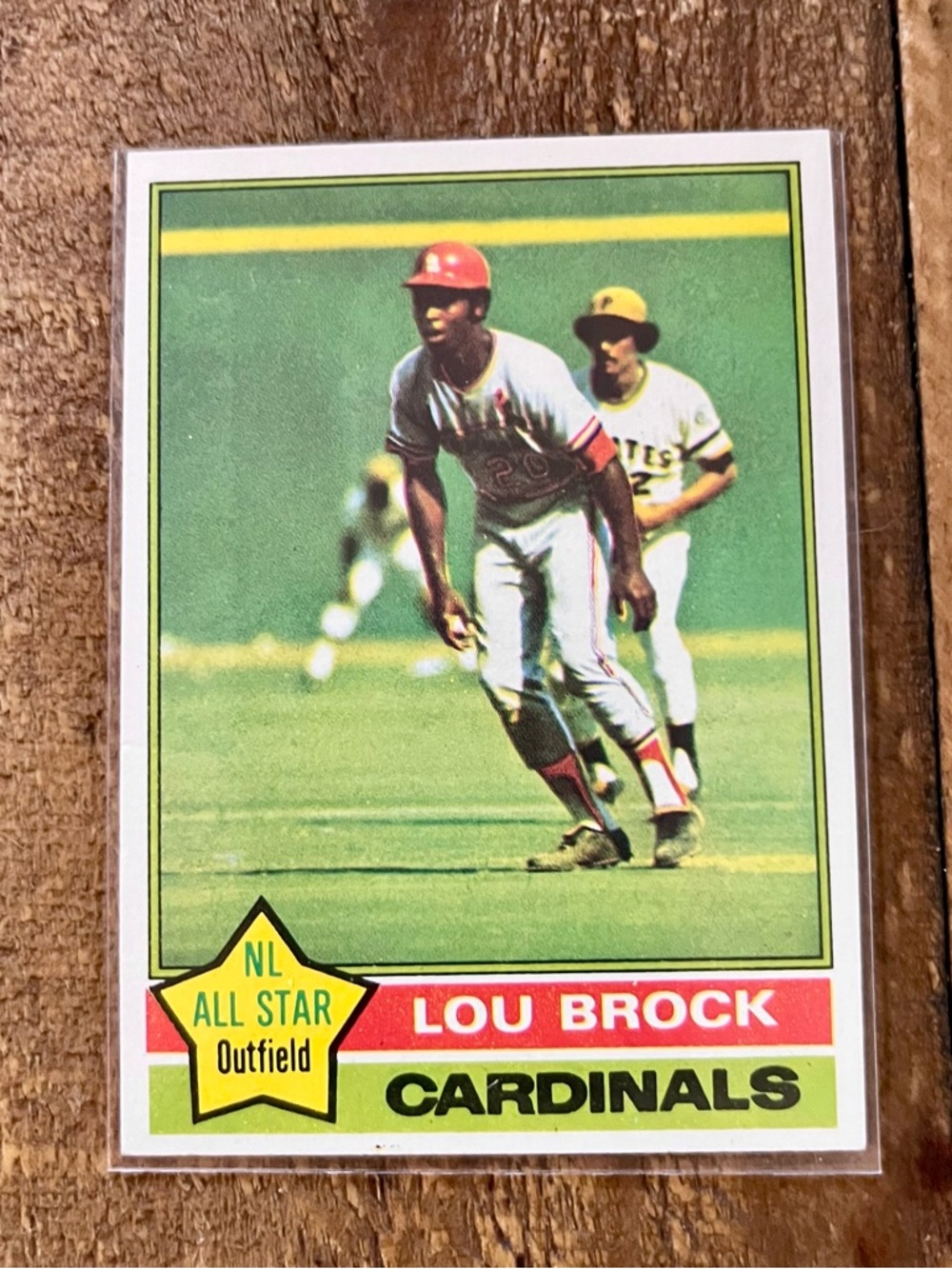 Topps Vintage 1976 Baseball Hall of Famer Lou Brock